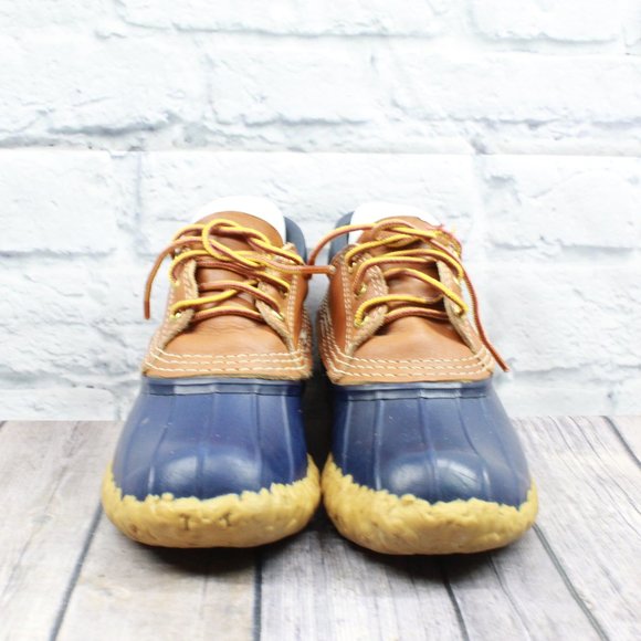 LL BEAN Low Top Hunting Rain Duck Boots Size 7 - Picture 5 of 10